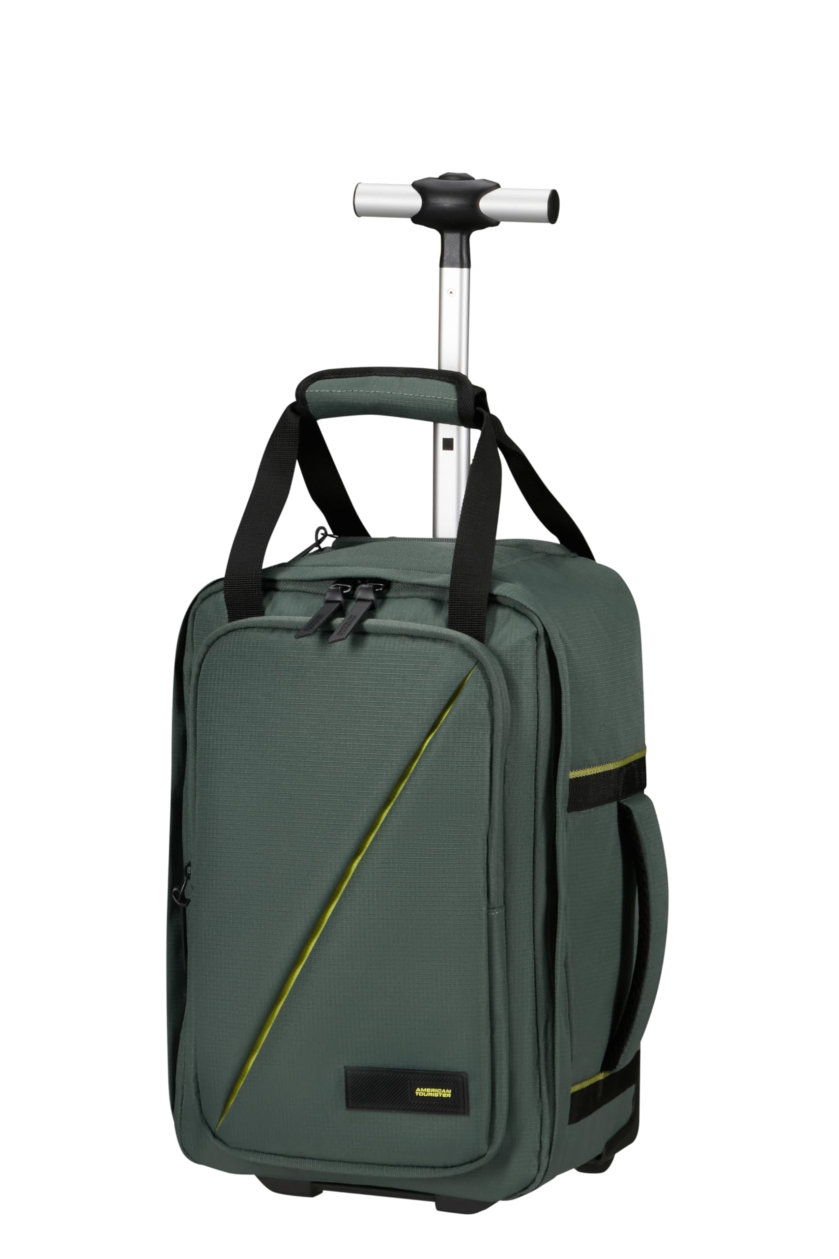 American TouristerRyanair Cabin Bag on Wheels, Green (Dark Forest), Small