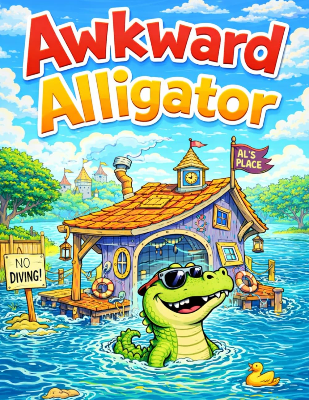 Awkward Alligator: A Hilariously Clumsy Coloring Adventure