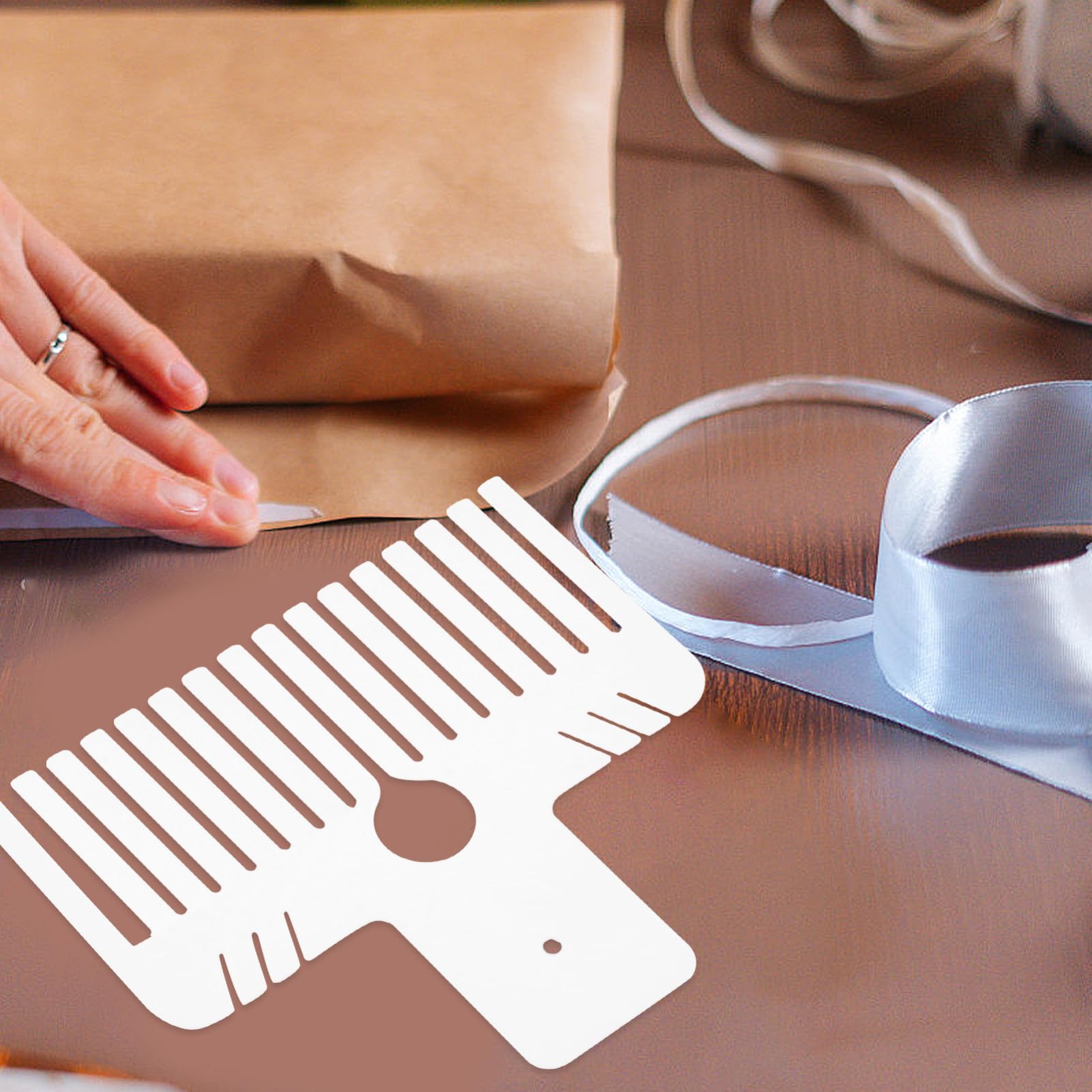 Karsspor Bow Making Tool - Double-Sided Wooden Ribbon Bow Maker For Wreaths, Gifts, Crafts