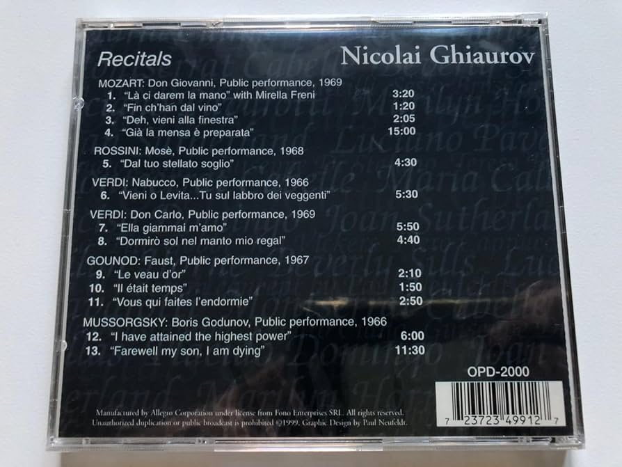 ☆CD【Ghiaurov, Nicolai/Evening With Nicol An Evening With