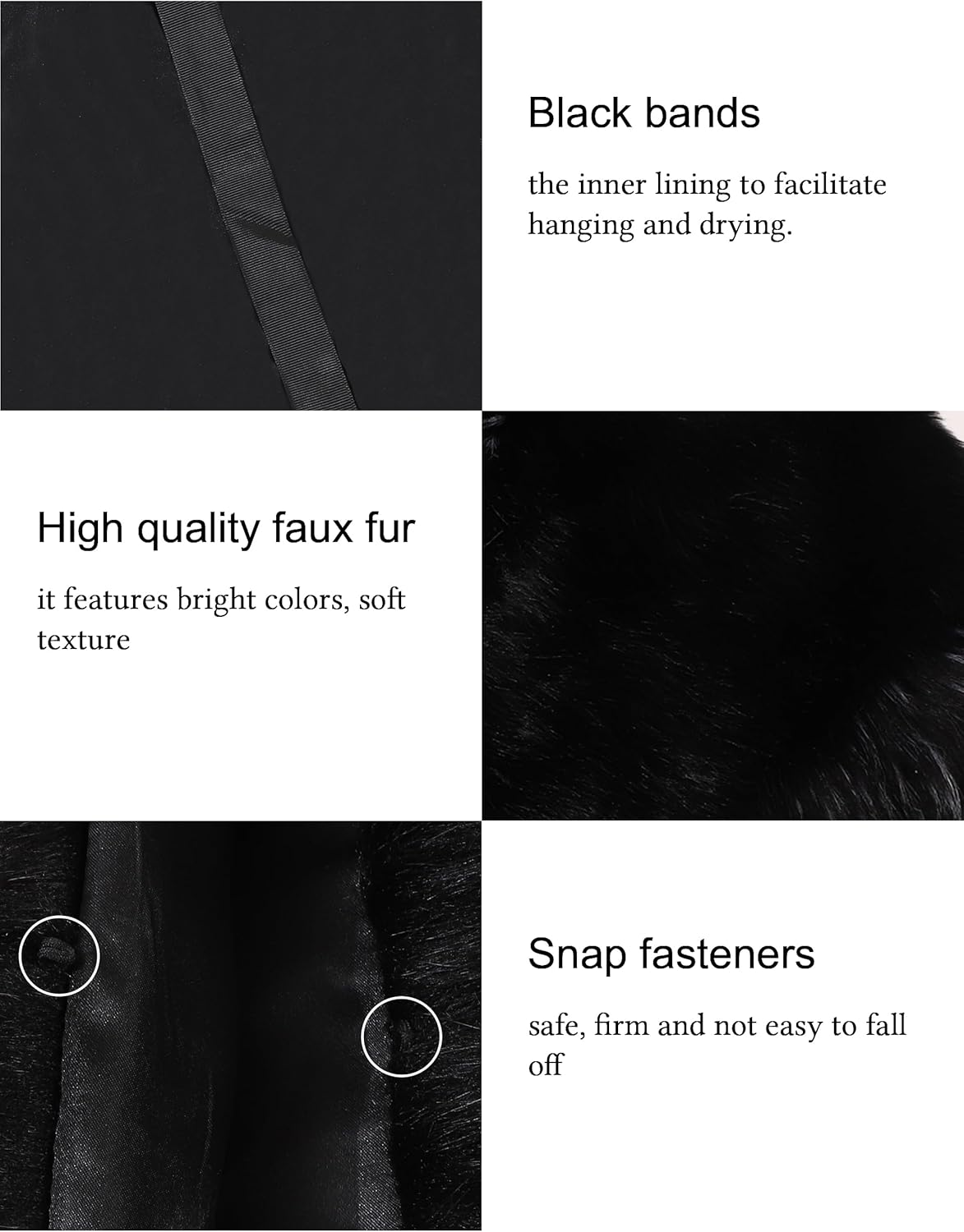 LA CARRIE Women's Winter Faux Fur Shawl Shrug Gown Wrap Cloak Cape Coat for Bridal Wedding Party - Image 5