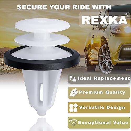 Miniatura 4 de Rexka Clip de retención para panel de moldura de puerta, 10 Uds. para Ford W713297-S300 C-Max Edge Escape Explorer F-150 Mustang Focus Flex Fusion