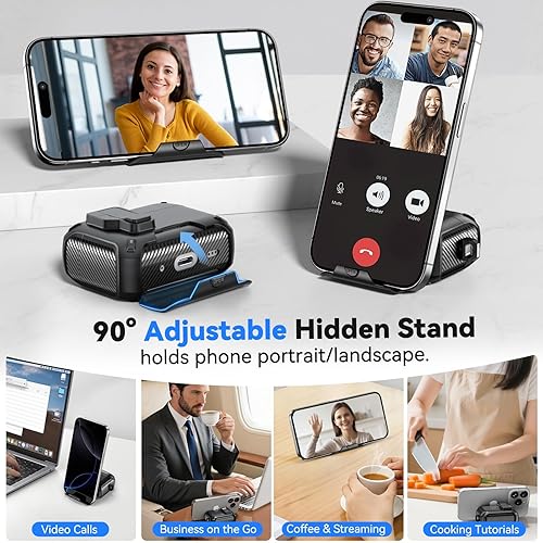 Miniatura 2 de Funda para AirPods Pro 2 (202320222019), diseño de bloqueo de seguridad y soporte de teléfono para Apple AirPods Pro de 21 generación con limpiador