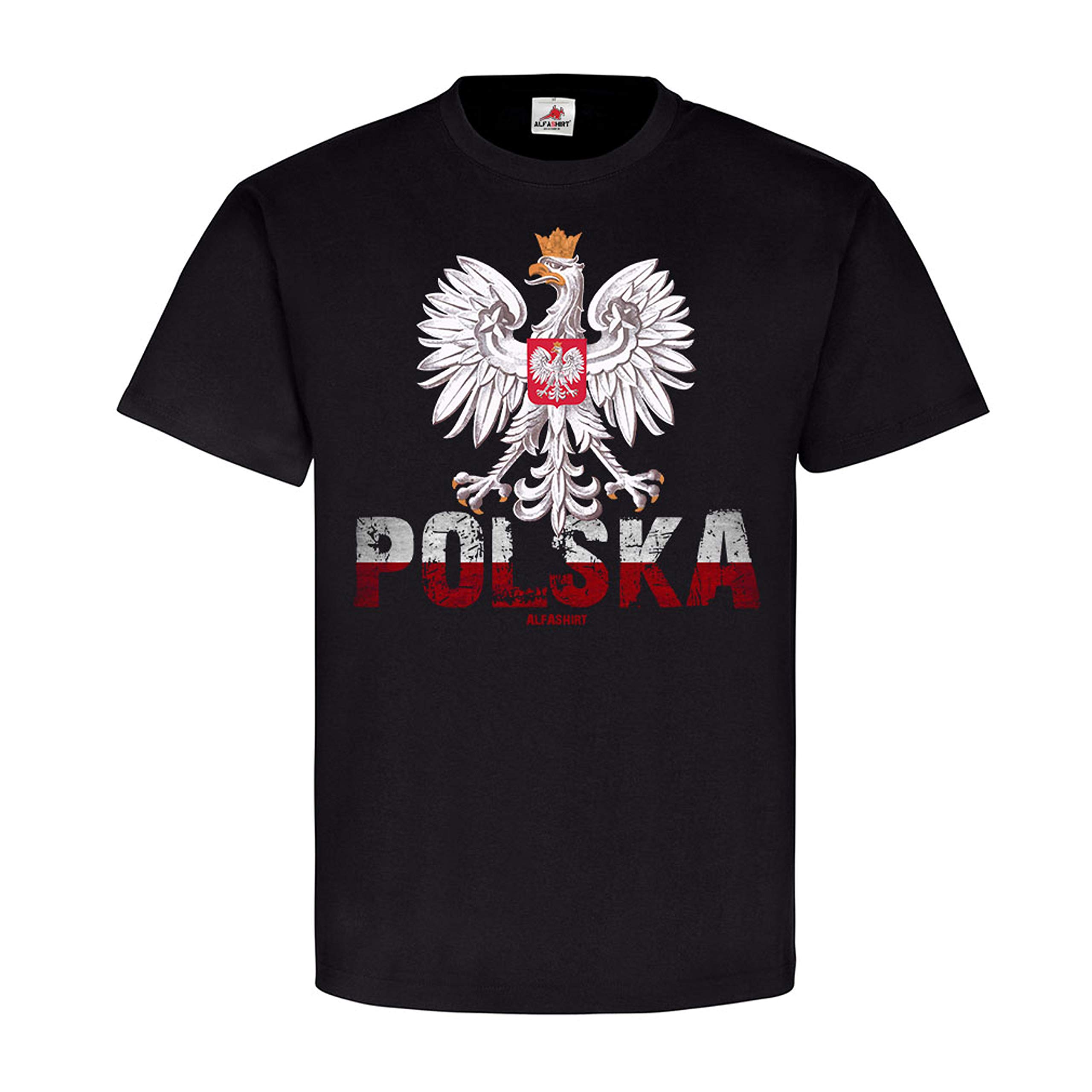 T-shirt Pologne aigle noir fier de ses racines taille S - 3