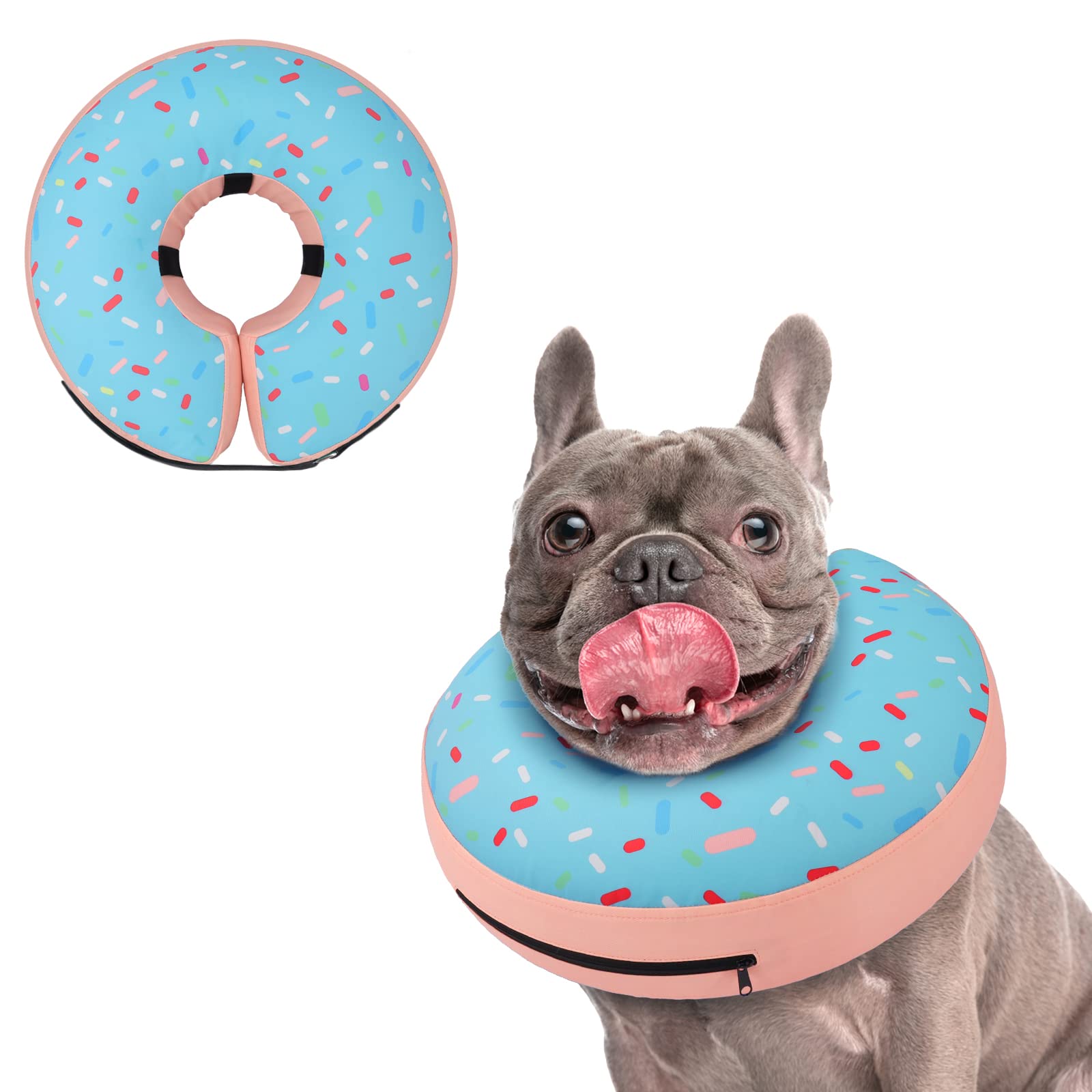 Photo 1 of Supet Inflatable Dog Cone Collar - Donut Blue