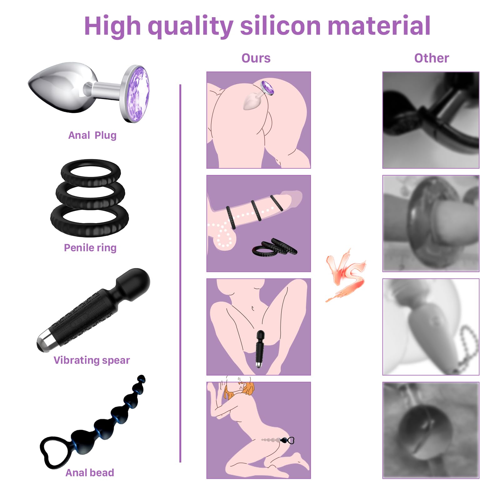 Sex toýs 2025 pour Couples, Femme et Homme, 16 pièces sextoyse Cadeaux Sexuels Sensuels, les Jouets Sexuels HBABY Intimes Surprises | Coffrets de Sextoy, érotiques Jouet Adulte Couple Valeur des 550€