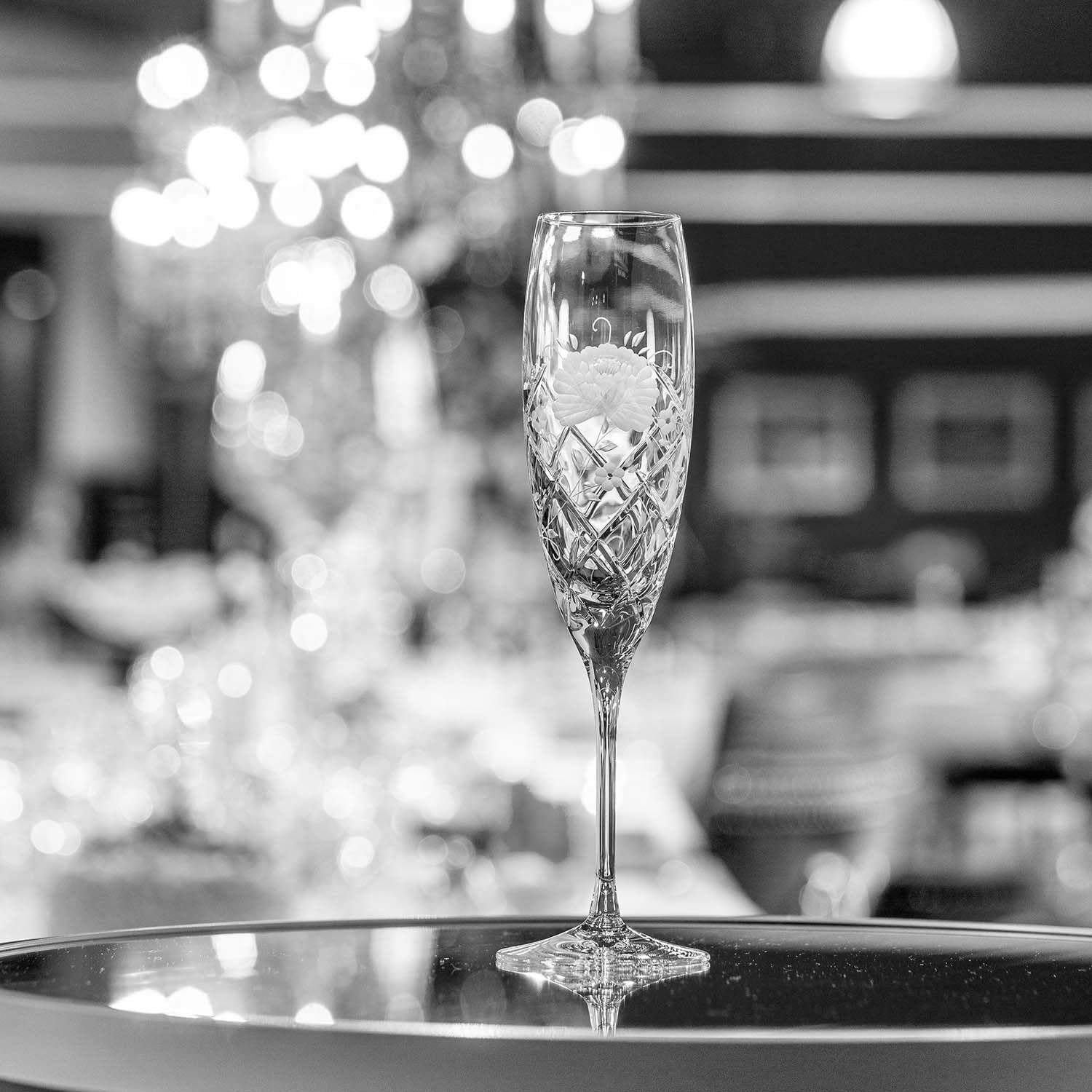 ARNSTADT KRISTALL Sektglas Champagneglas Sunrose (25 cm) Kristallglas mundgeblasen · von Hand geschliffen · Handmade in Germany