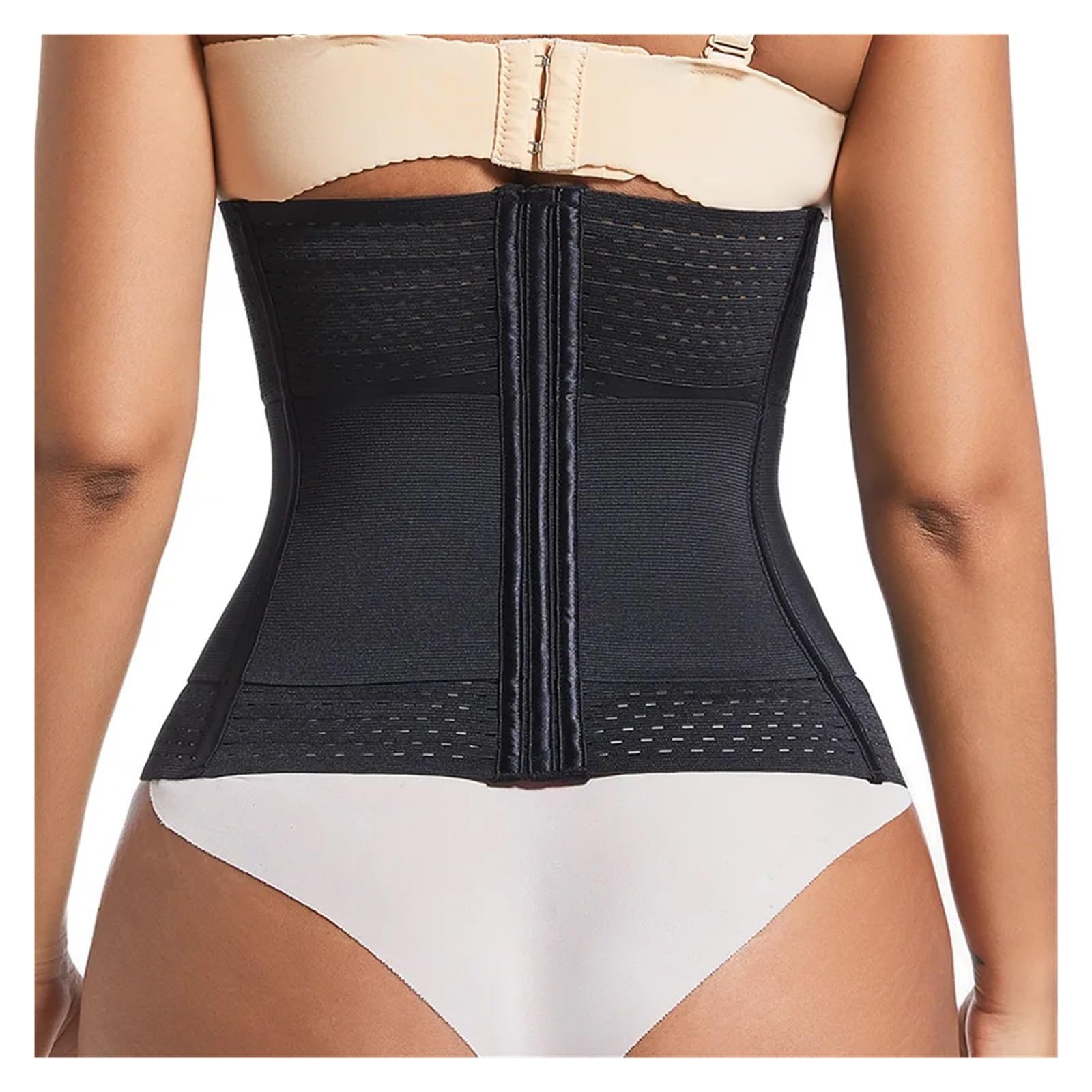 Faja Abdominal Mujer Faja moldeadora de cintura for mujer, corsé moldeador con cierre de 6 ganchos y ojales, cinturón de control de abdomen doble