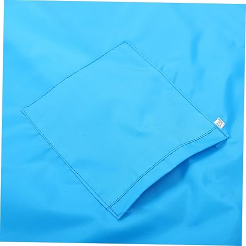 Miniatura 7 de Delantal de pintura de manga larga azul con bolsillo para fácil acceso a pinceles y suministros para dibujo artístico y comer