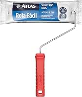 Atlas - Mini Rolo de 15cm de Lá Sintética de Poliéster para Pintura em Paredes Lisas com Tintas Acrílicas e Látex (PVA)