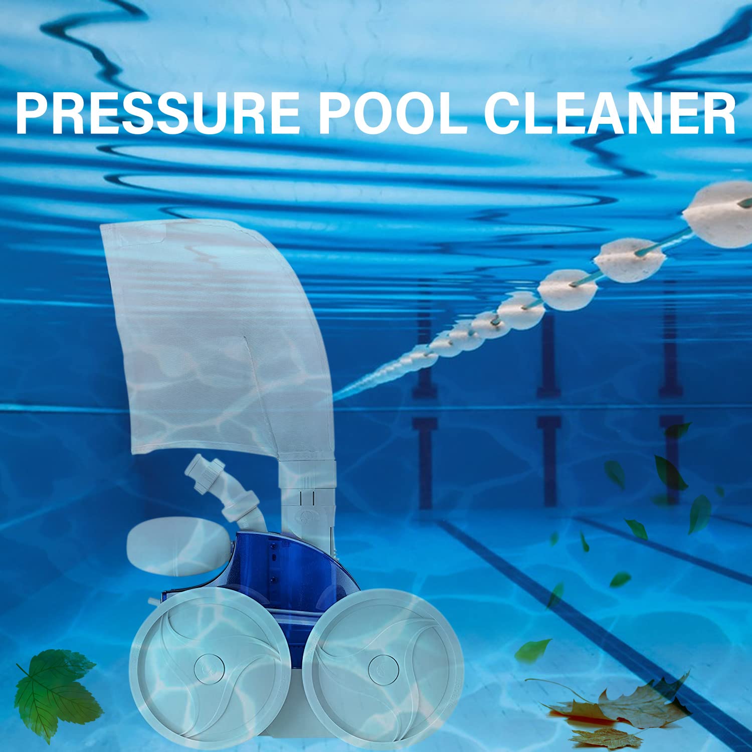 Lot de 2 Sacs Filtrants pour Piscine Polaris 280 & 480 avec Fermeture éclair et Fermeture (Blanc)