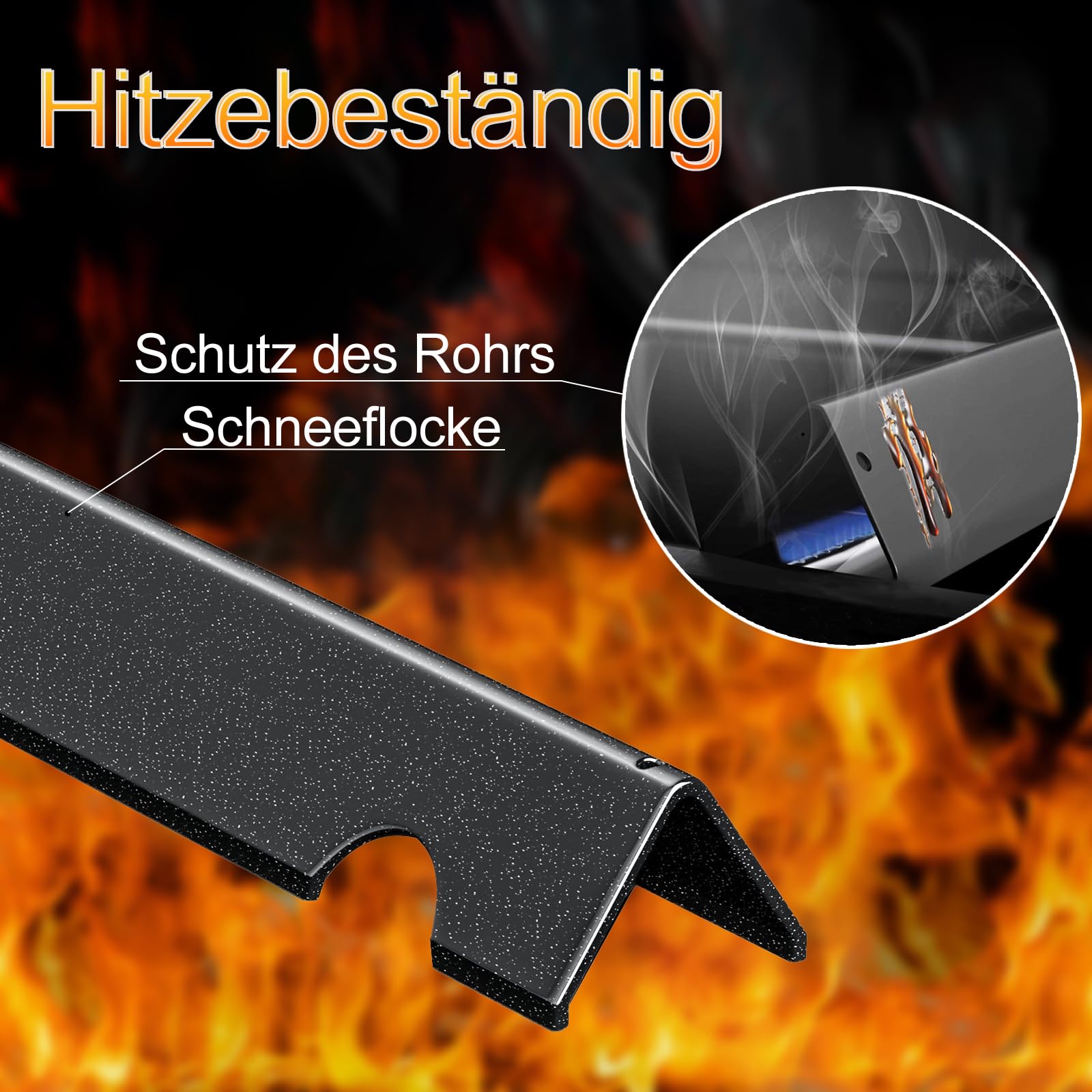 MGiessca 66795 Barre aromatizzanti di Ricambio per Weber Genesis II/LX 300, 66032 Barre aromatizzanti per Griglie Weber Genesis GS4 II LX E/S-340 E-310 E-315 E-335 E-330 S-335