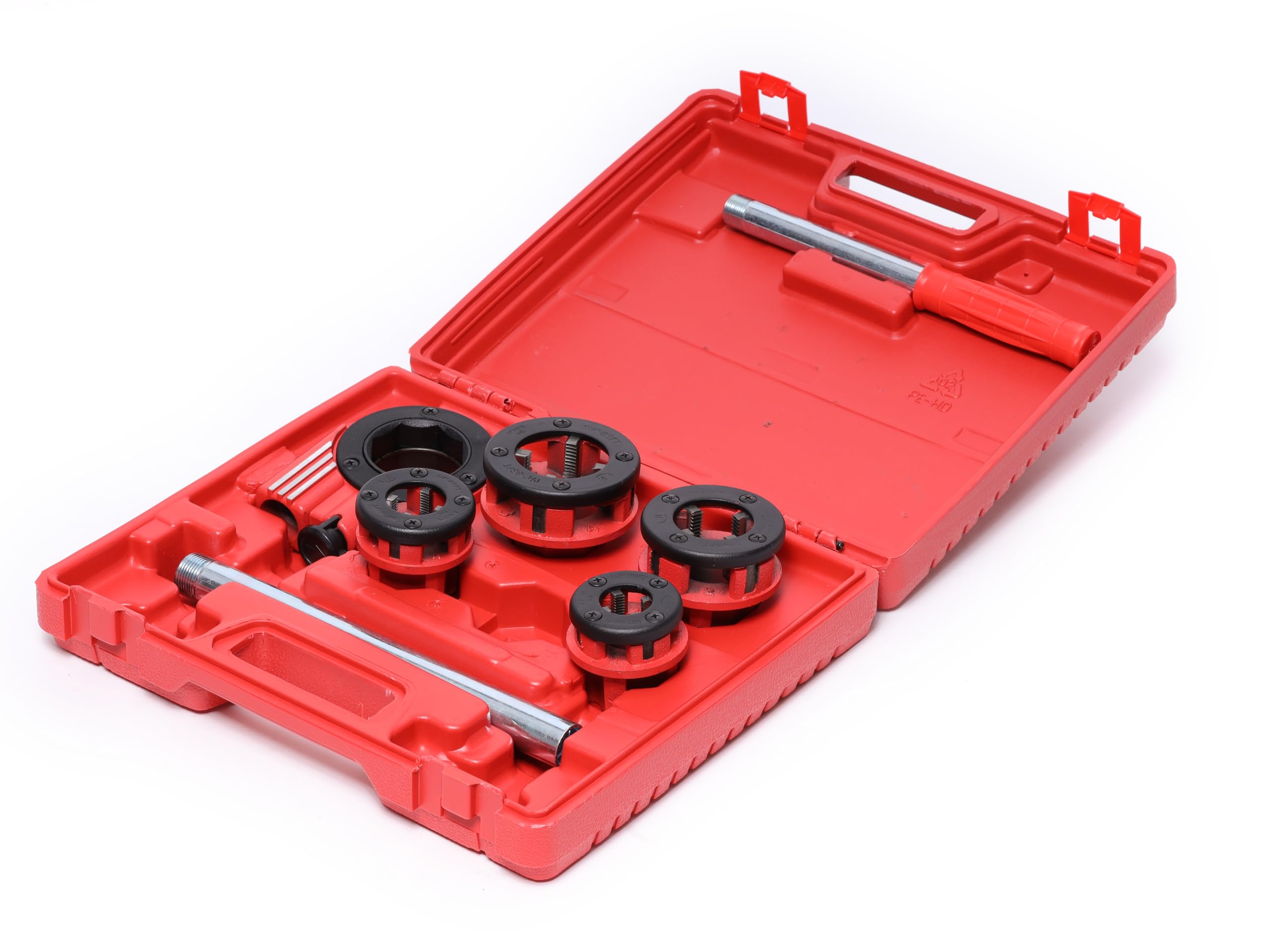 ROTHENBERGER Industrial Super Cut - Jeu de 7 filières à couper - Avec 4 têtes de coupe, 070669E