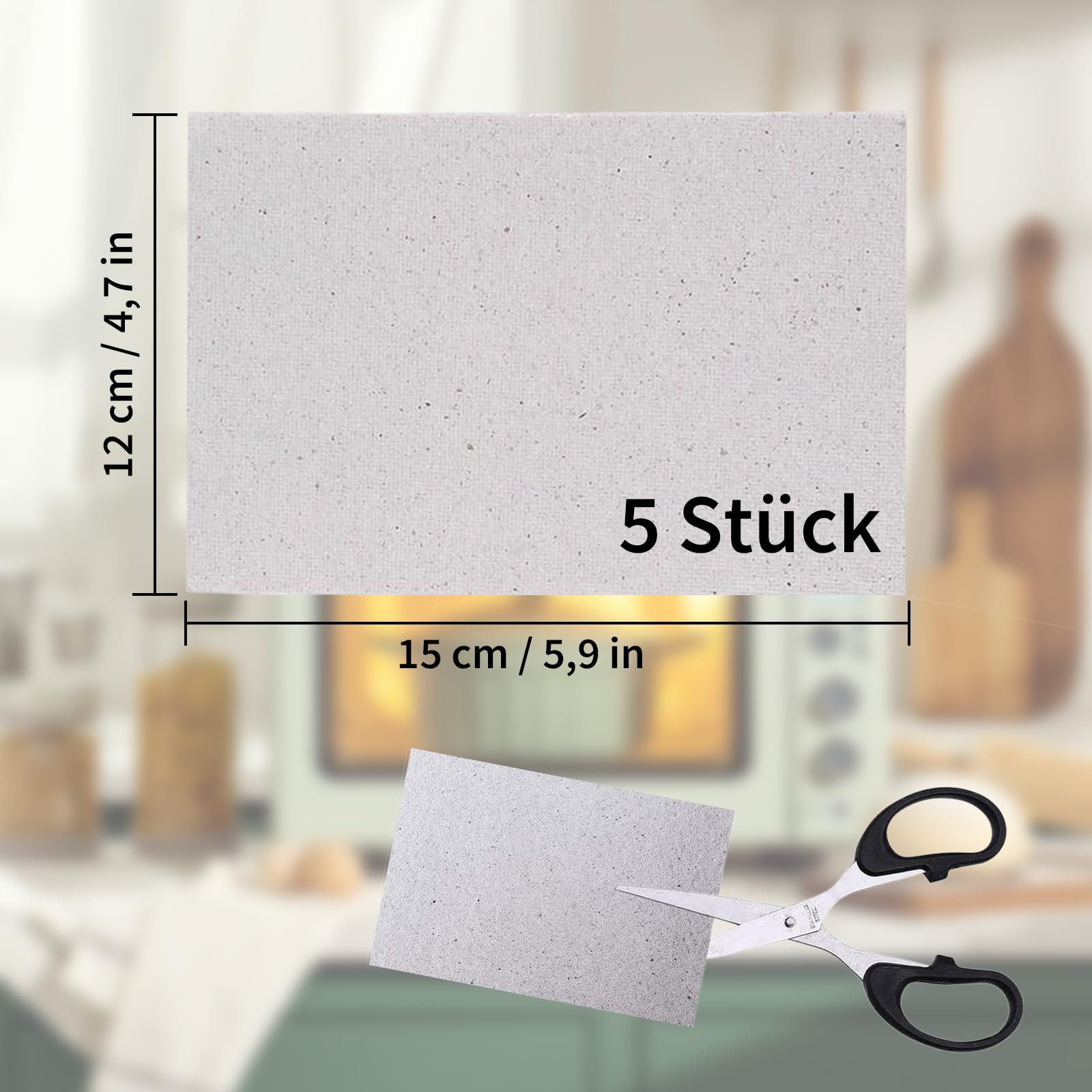 5 sztuk krążków brokatowych, 15 × 12 cm, do kuchenki mikrofalowej, płyta z brokatem, część naprawcza, uniwersalna płyta z brokatem, do kuchenki mikrofalowej