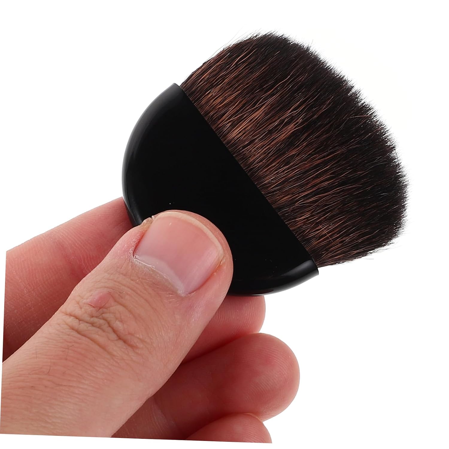 Flat Nylon Blush Brush 5cm Portable Makeup Brush Powder Foundation Concealer Tool for Travel and Daily Face Contouring