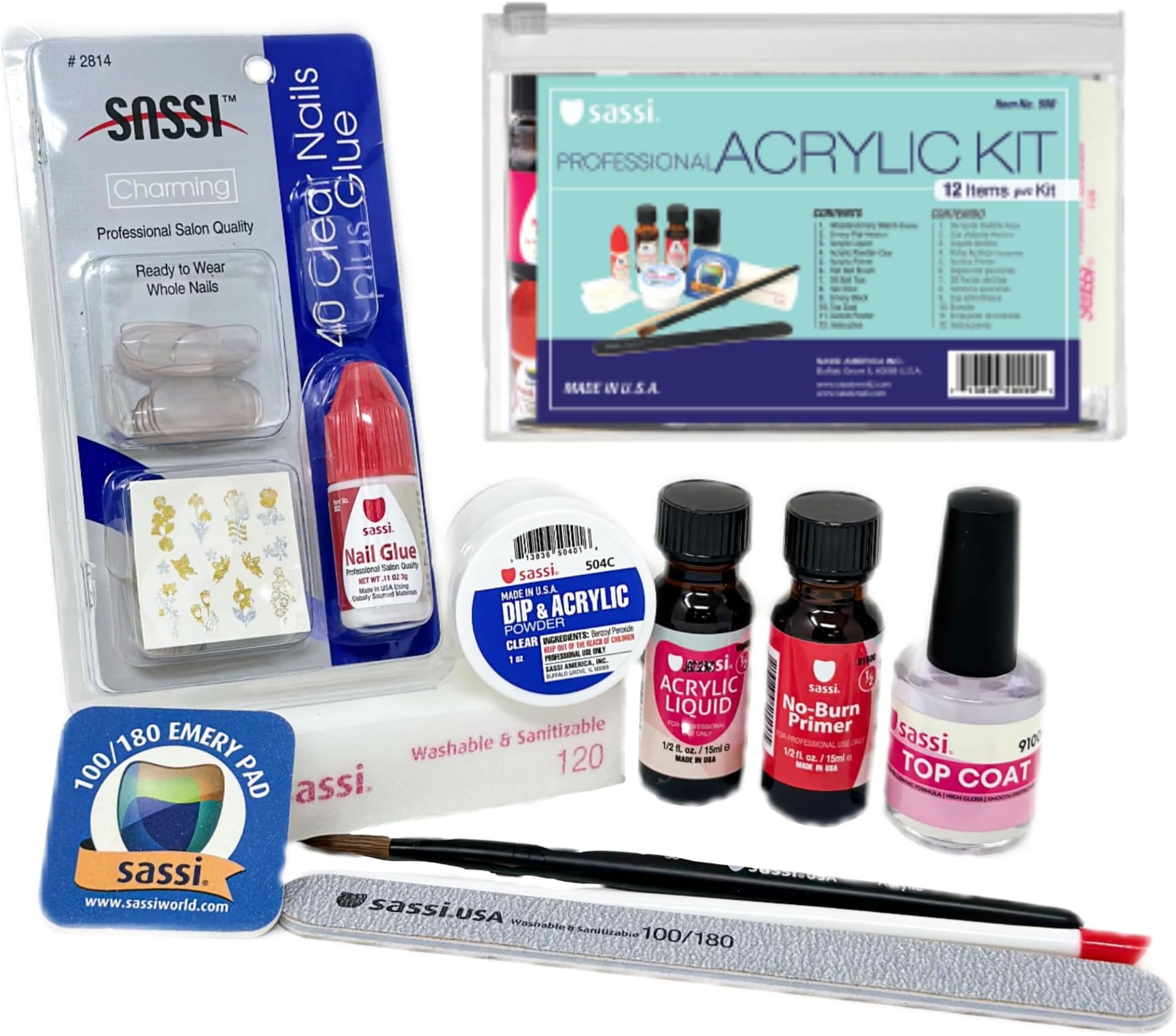 Nail Professional Acrylic Kit | All-in-One Solution | (#500)