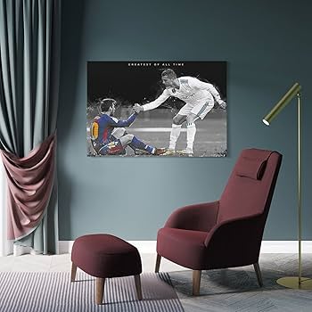 リオネル・メッシ & クリスティアーノ・ロナウド アートパネル