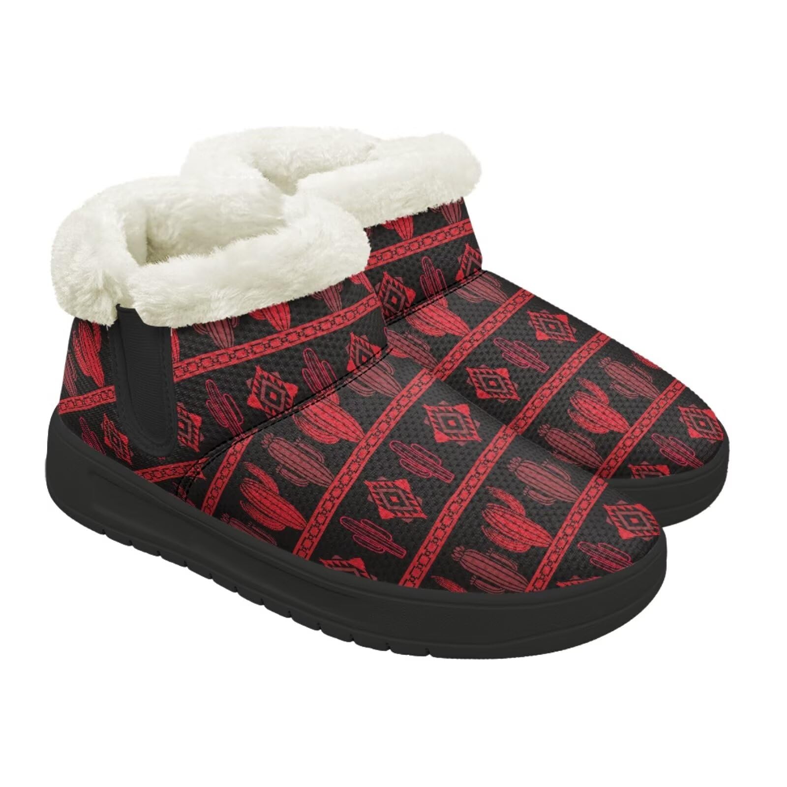 Women Winter Snow Boots Warm Insulated Cozy Fleece Lined Snow Shoes Outdoor