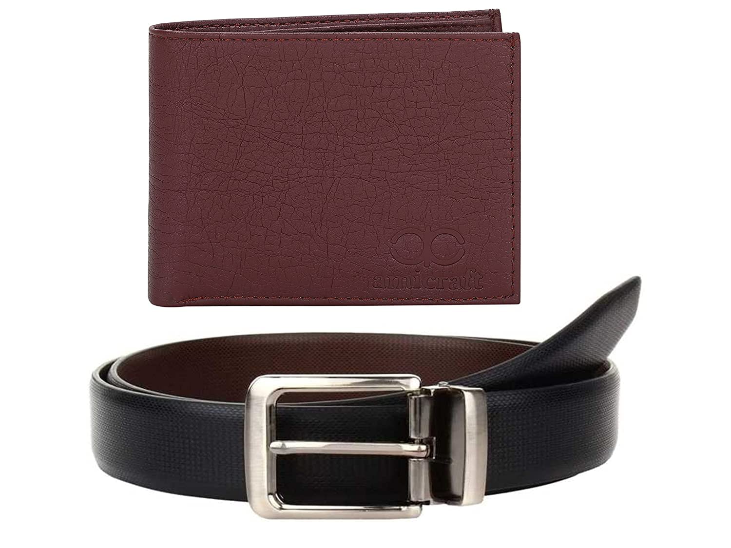 Amicraft Men’s Combo Pack Of Wallet & Belt Amicraft Men’s Combo Pack Of Wallet & Belt