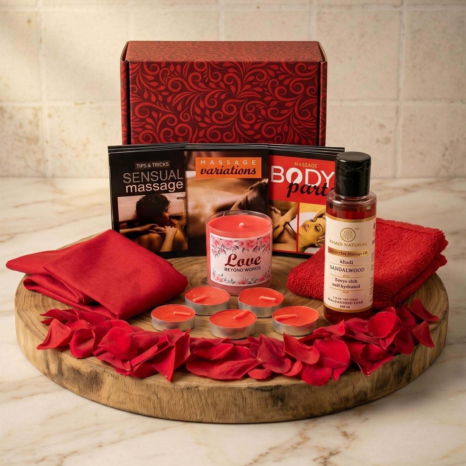 exciting Lives - Massage Love Kit For Couples - Gift for Valentine's Day, Anniversary, Birthday - for Husband, Wife, Girlfriend, Boyfriend - All-In-One Set-image-19