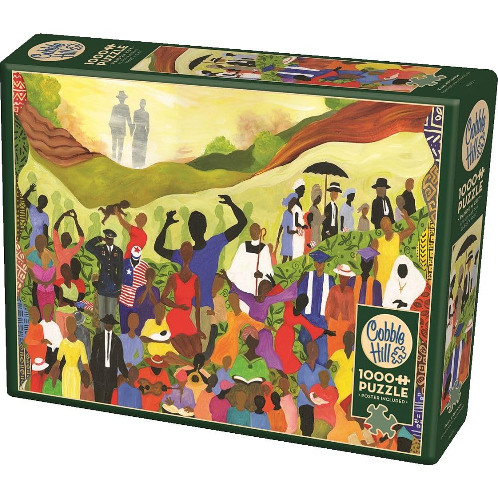 Cobble Hill 1000 Piece Jigsaw Puzzle - Family Reunion, Random Cut Pieces, Includes Sample Poster, Made In USA - View #8