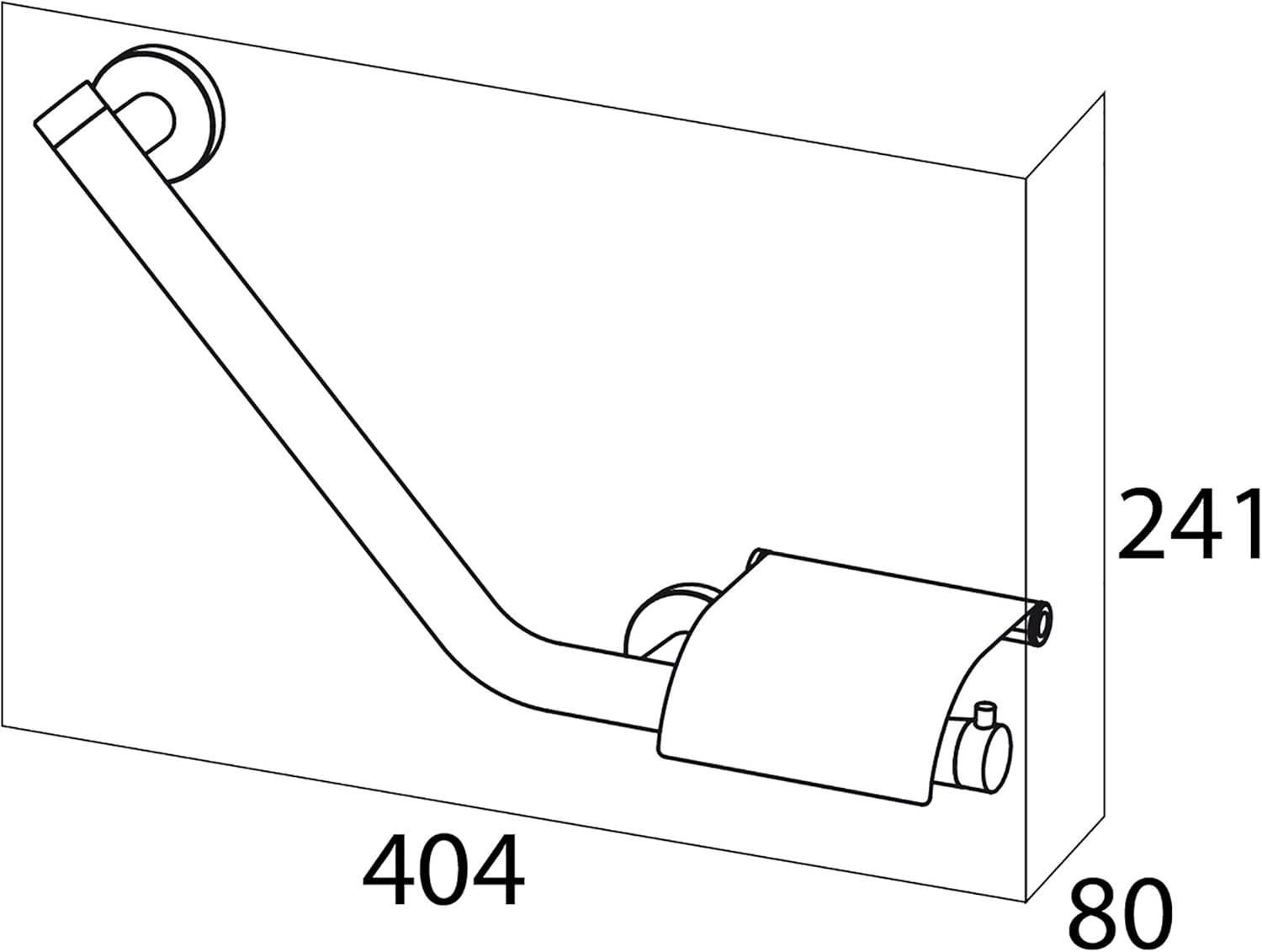 ❤ Crazy Deals Tiger Boston Grab Rail with Toilet Roll Holder, 40.4 x 24.1 x 8 cm, Stainless Steel Brushed 🔥 Crazy Deals Tiger Boston Grab Rail with Toilet Roll Holder, 40.4 x 24.1 x 8 cm, Stainless Steel Brushed