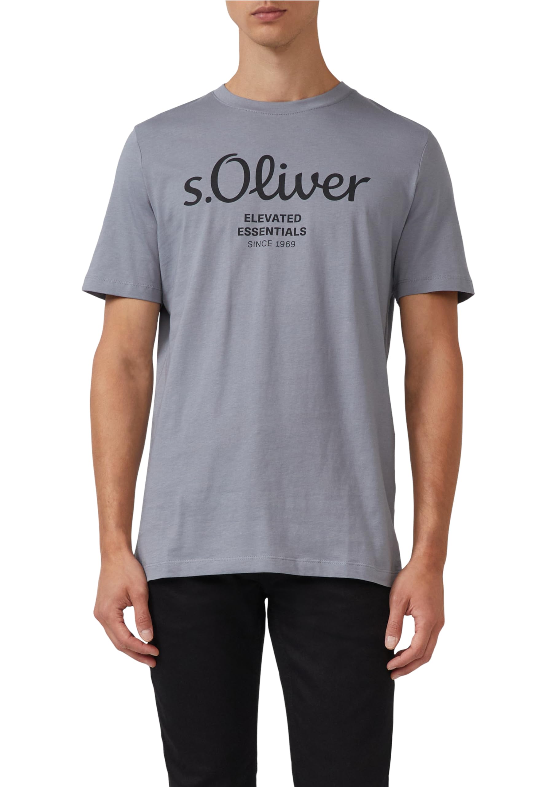 s.Oliver T-Shirt aus Baumwolle mit Label-Print