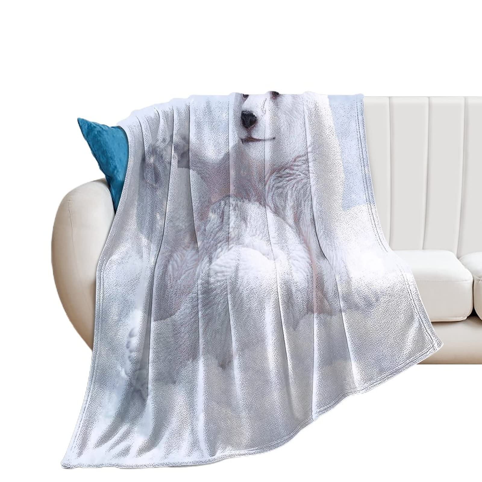 Couverture pour bébé ours polaire, le cadeau idéal en flanelle pour lui ou elle