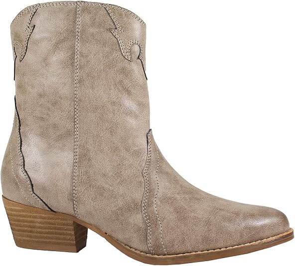 ARiderGirl Hala Women's Zipped Western Ankle Boots (Taupe, 10) : Buy Online  at Best Price in KSA - Souq is now Amazon.sa: Fashion