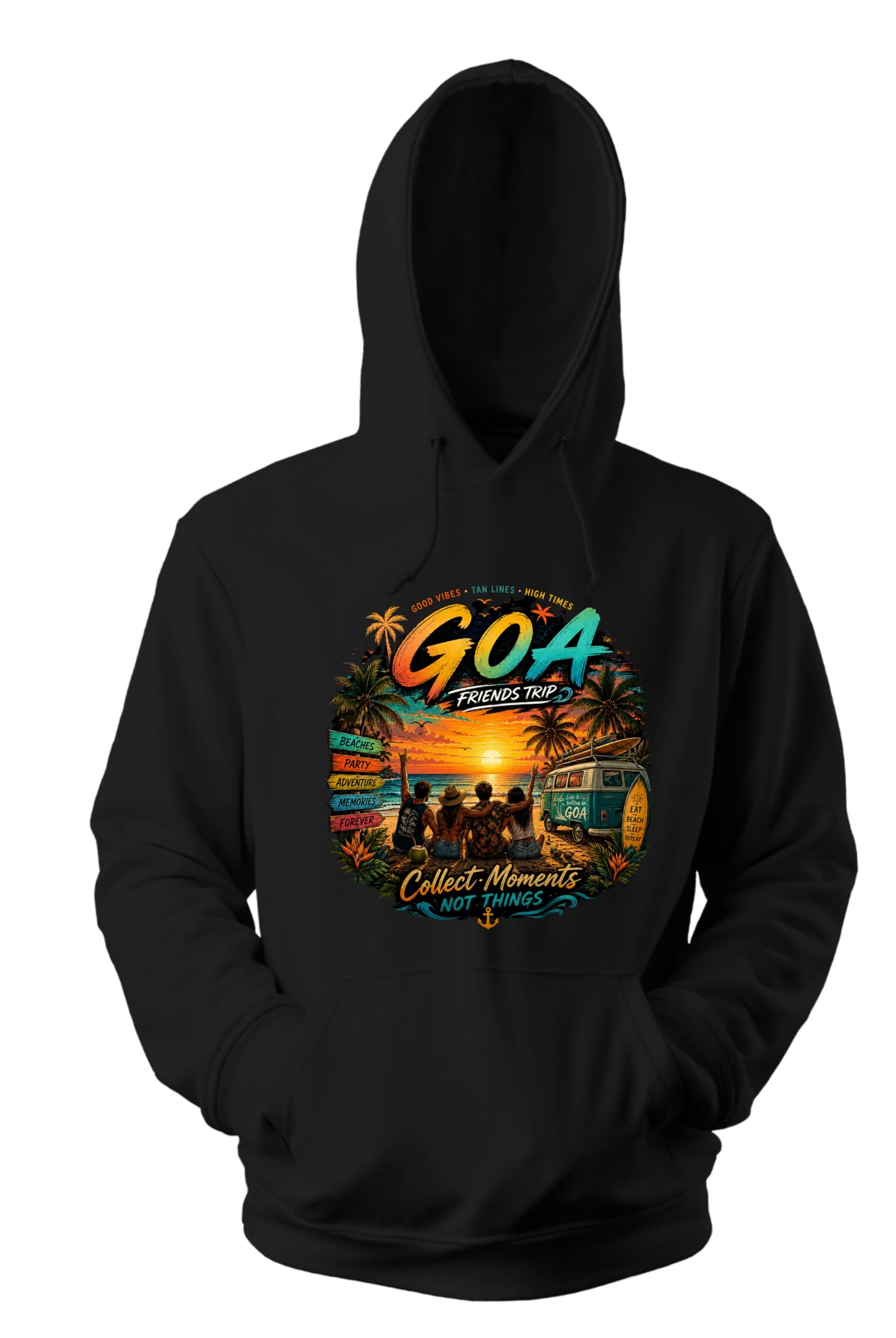 trendify Goa Friends Trip Travelling Printed Hoodie Sweatshirt| for Men & Women-picture-13