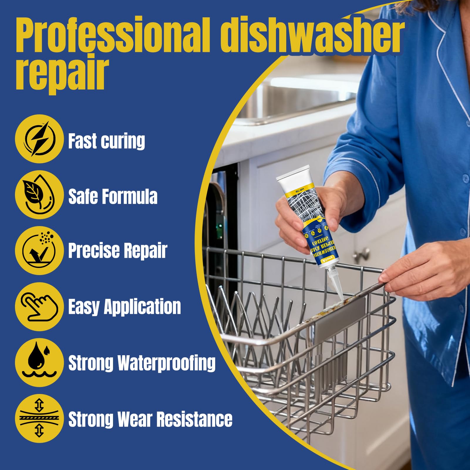 Recamania Reparatiemand, voor vaatwasser, geoxideerd