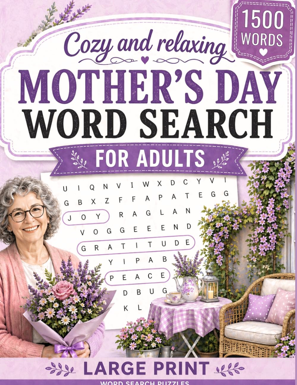 Mother's Day Word Search: Cozy and Relaxing Large Print Puzzle Book – A Thoughtful Gift for Mom to Relax, Unwind & Feel Appreciated (Relaxing Word Search Series)