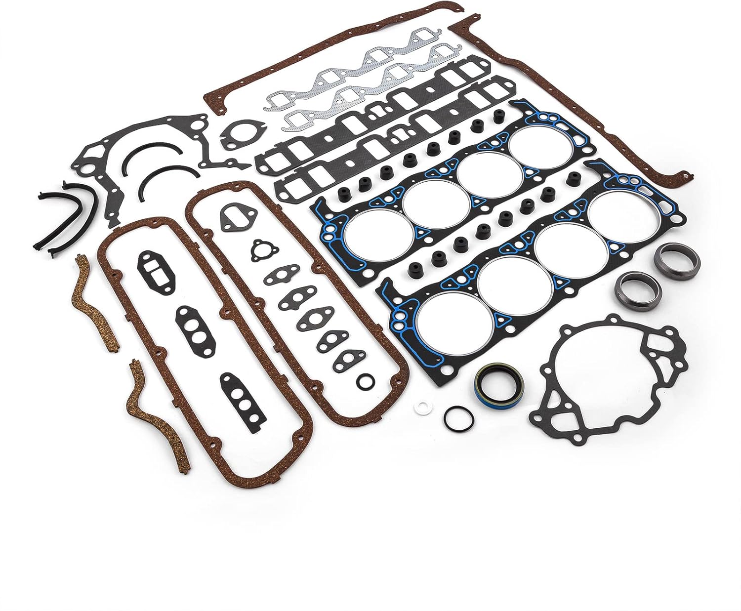 Speedmaster PCE347.1008 Compatible with Ford 351W Windsor 1969-74 Full Gasket Set (2Pcs Rms)