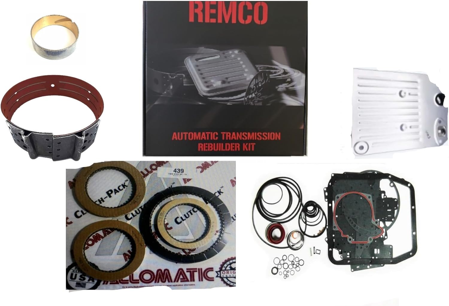 fio'dE(92-95) TRANSMISSION REBUILT KIT WITH OVERHAULT KIT CLUTCHES FRONT BAND PUMP BUSHING AND FILTER