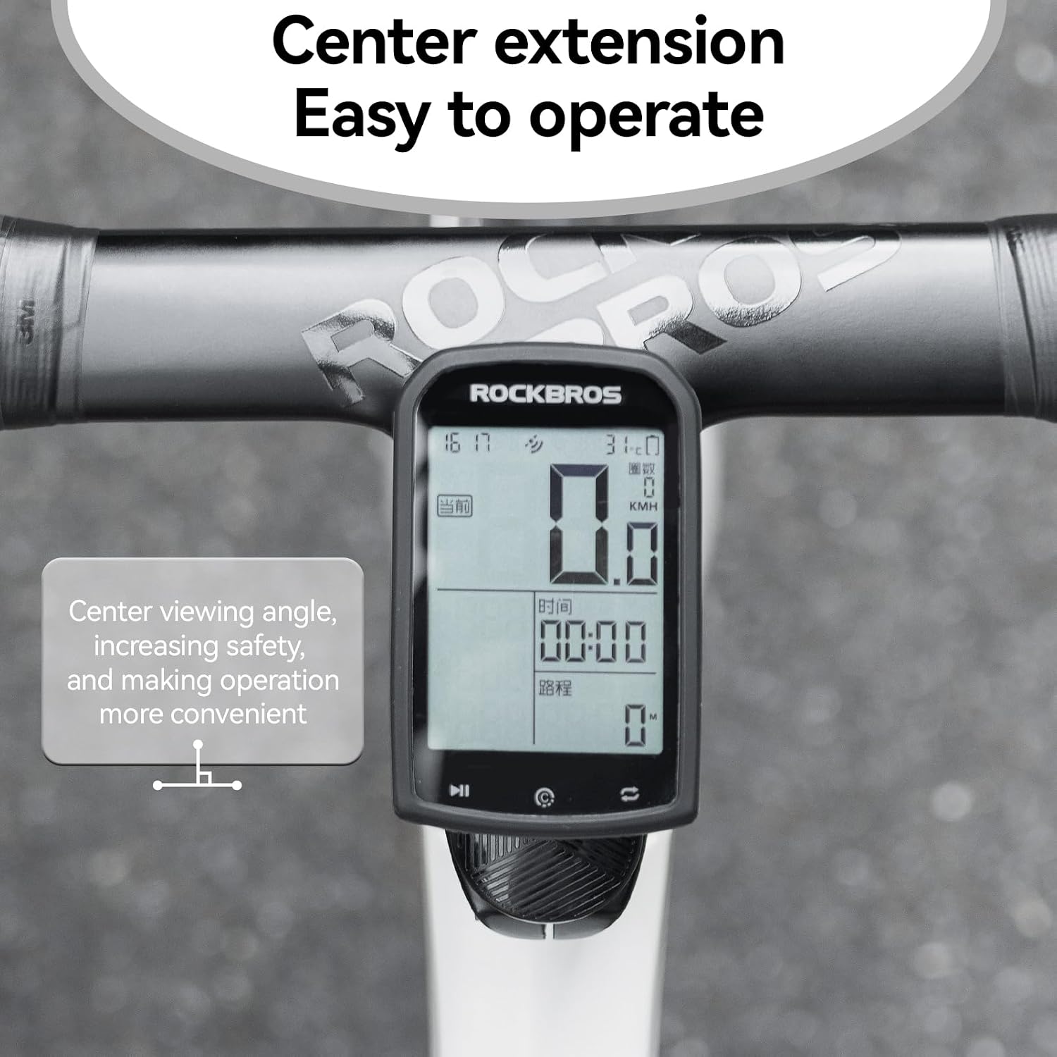 ROCKBROS Headset Bike Computer Mount Aluminum Adjustable Anti-Loss image 2