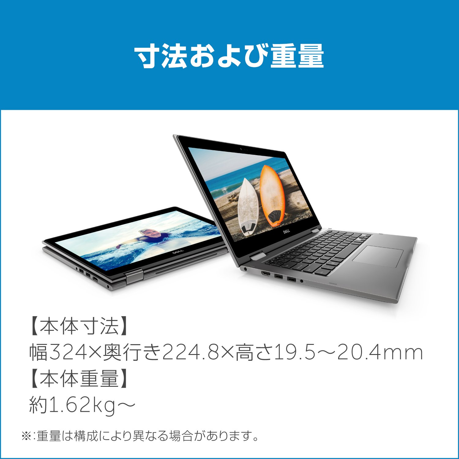Amazon.co.jp: Dell 2in1ノートパソコン Inspiron 13 5378 Core i3 