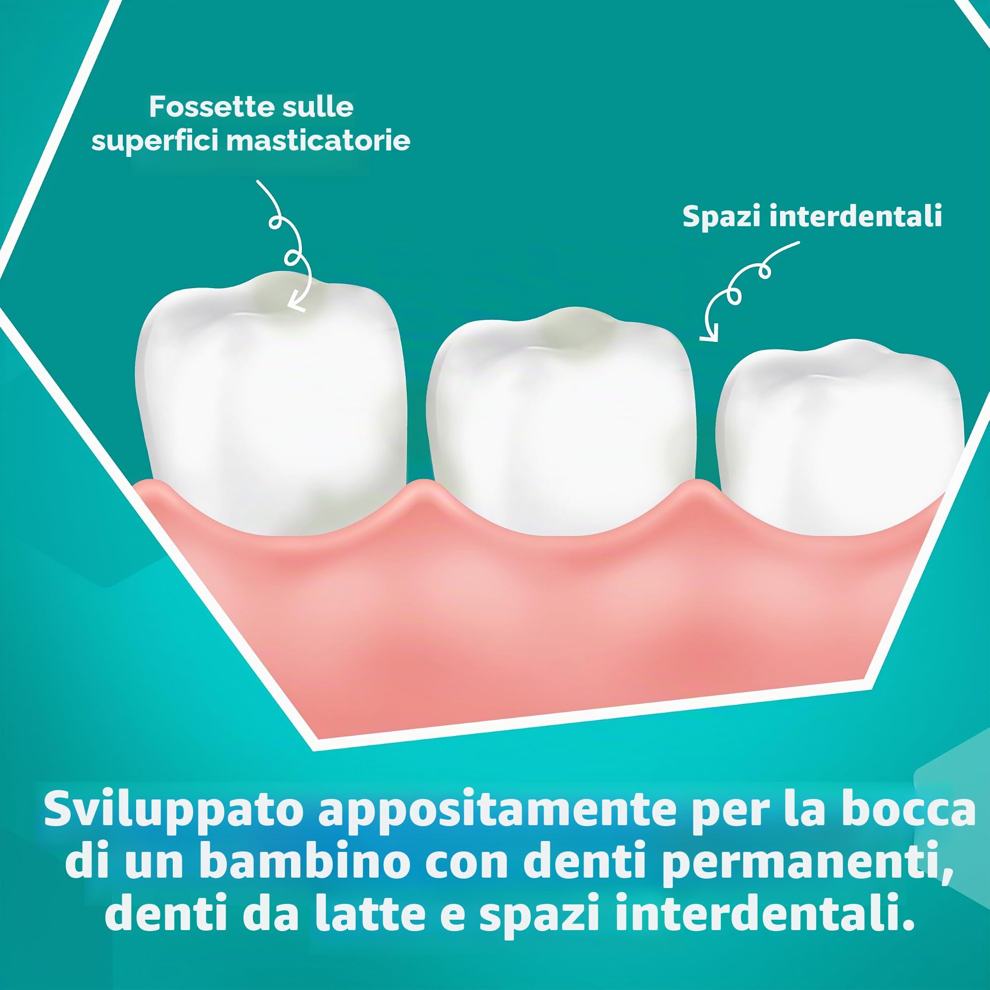 Odol-med3 dentifricio dentifricio per bambini dai 6 anni in su, per proteggere denti da latte e denti permanenti, 75 ml