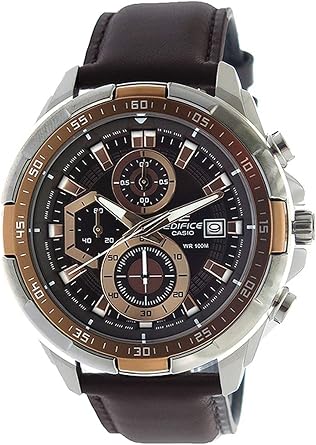 Casio EFR-539L-5AVUDF Edifice Edifice Mens Wristwatch Waterproof 328.1 ft 100 m Chronograph Genuine Leather Strap