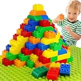 Building Blocks for Toddlers 2-5 Including a Baseplate&comma; 150 Piece Big Building Blocks for Kids&comma; Block and Bricks Set Educational Toys for Children Boys Girls All Ages&comma; Compatible with All Major Brands