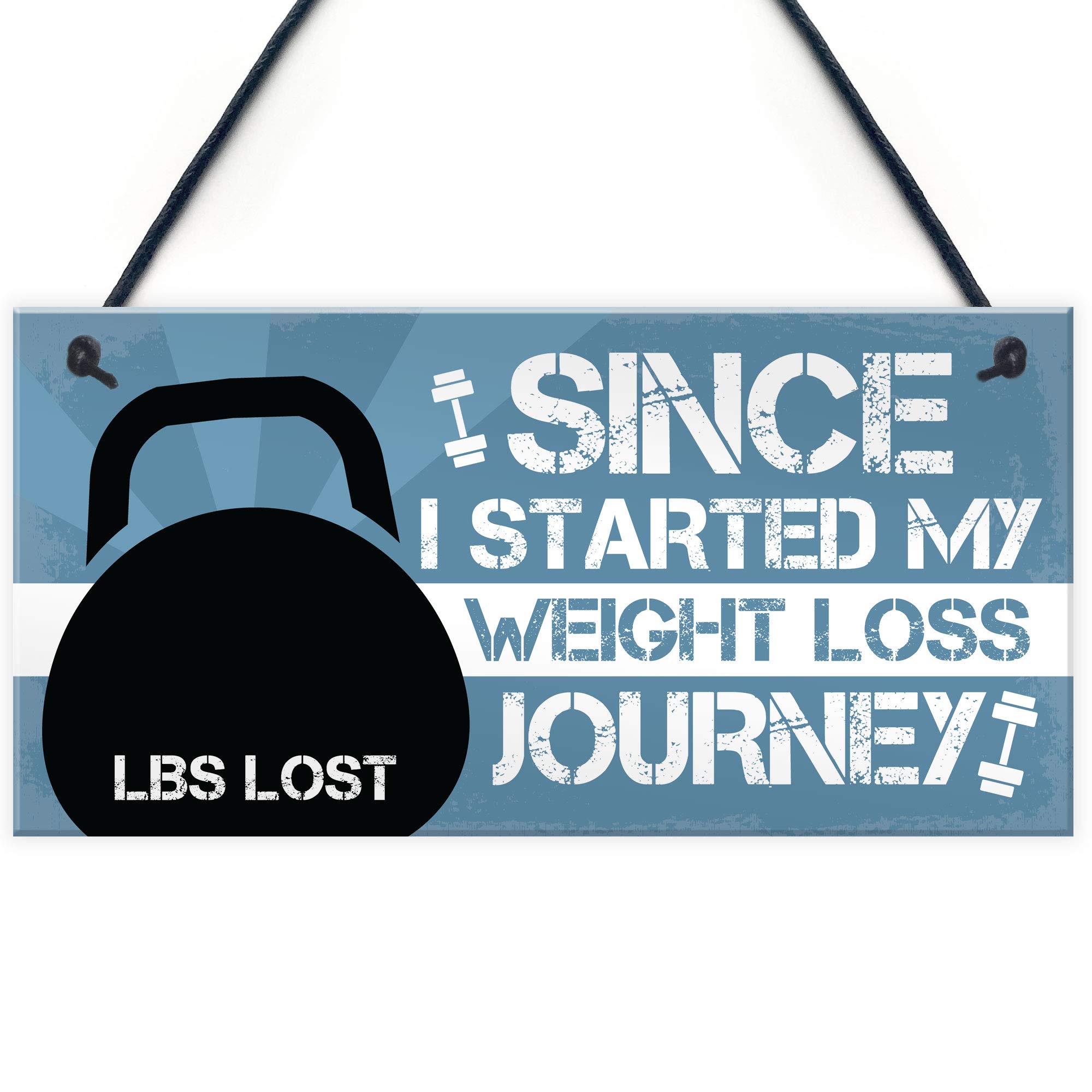 RED OCEAN Weight Loss Journey Tracker Chalkboard Sign Diet Weight Slimming Weight Goal Loss Motivation Gifts