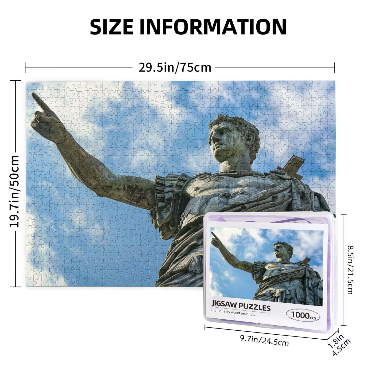 Rzeźba, puzzle dla dorosłych, 5000 elementów, wzór dla mężczyzn, z opakowaniem na prezent, jako prezent dla kobiet, wymagająca aktywność rodzinna dla początkujących, dekoracja pokoju, 105 x 156 cm