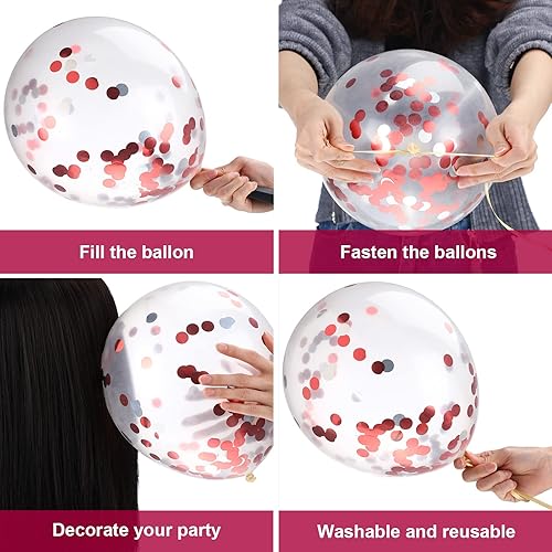 Miniatura 3 de Honoson 72 globos de fiesta de graduación de clase de 2025, globos de látex de felicitaciones graduados, suministros de fiesta para graduación,