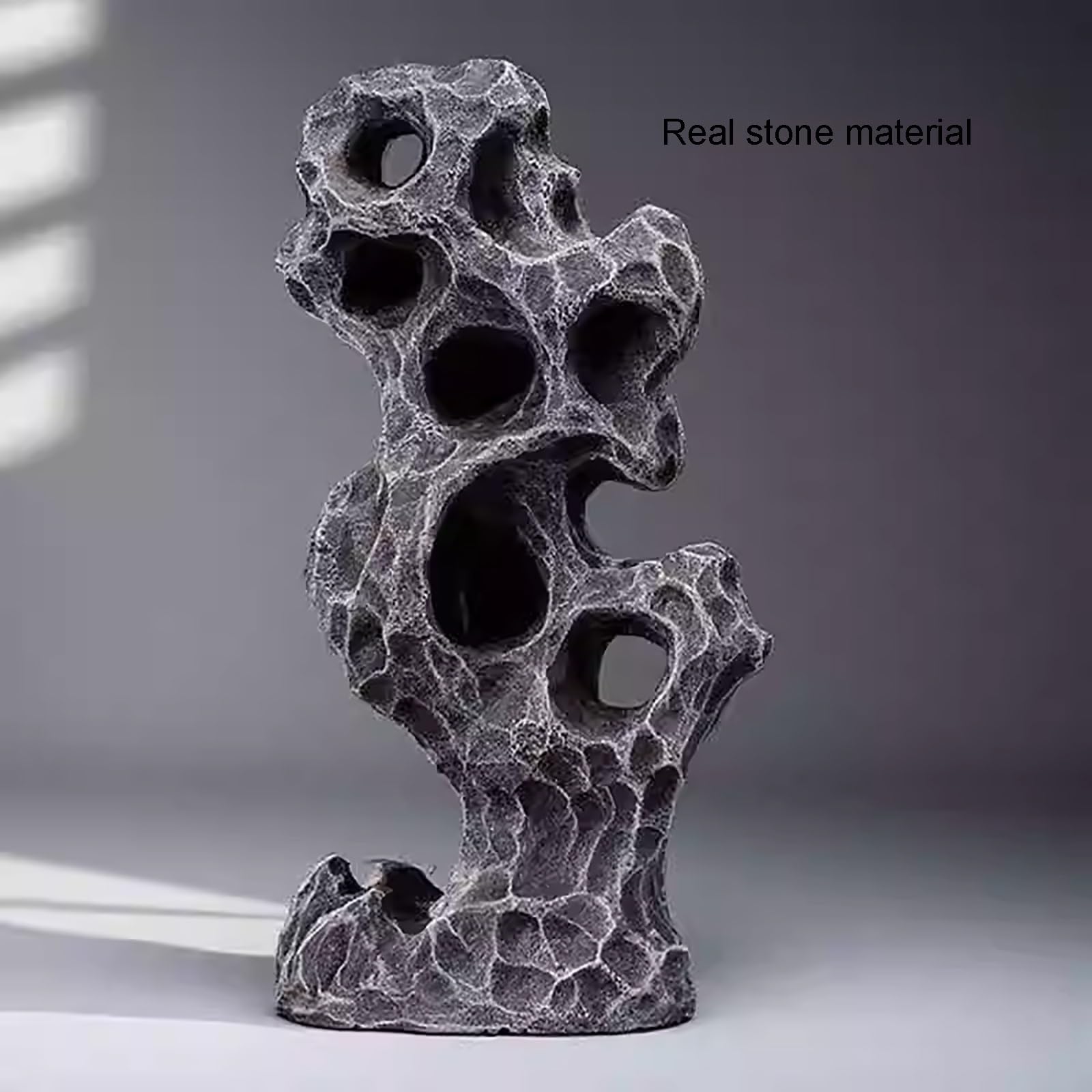 Duże dekoracje akwariowe, kamienie dekoracyjne do akwariów, naturalne skały żywiczne jako ozdoba akwariowa do roślin bonsai i doniczkowych (7 cm)
