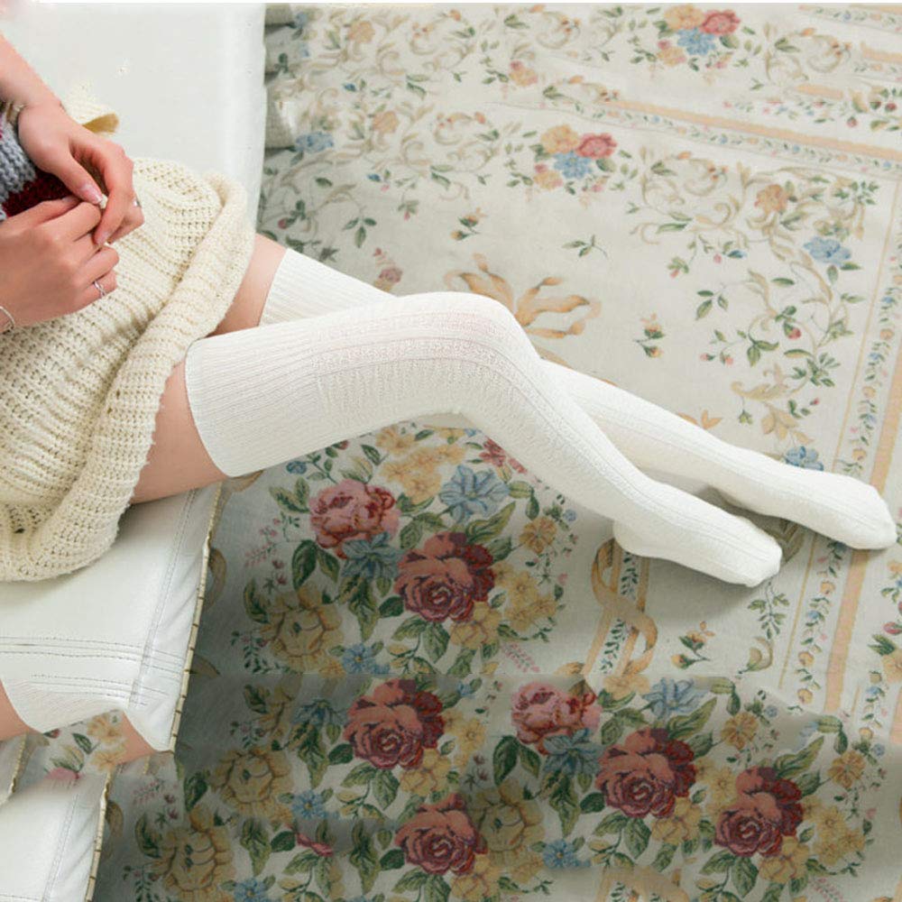 Calzini lavorati a maglia all'uncinetto da donna, calze sopra il ginocchio, scaldamuscoli alti, stivali lunghi – acquista a prezzi convenienti sul marketplace