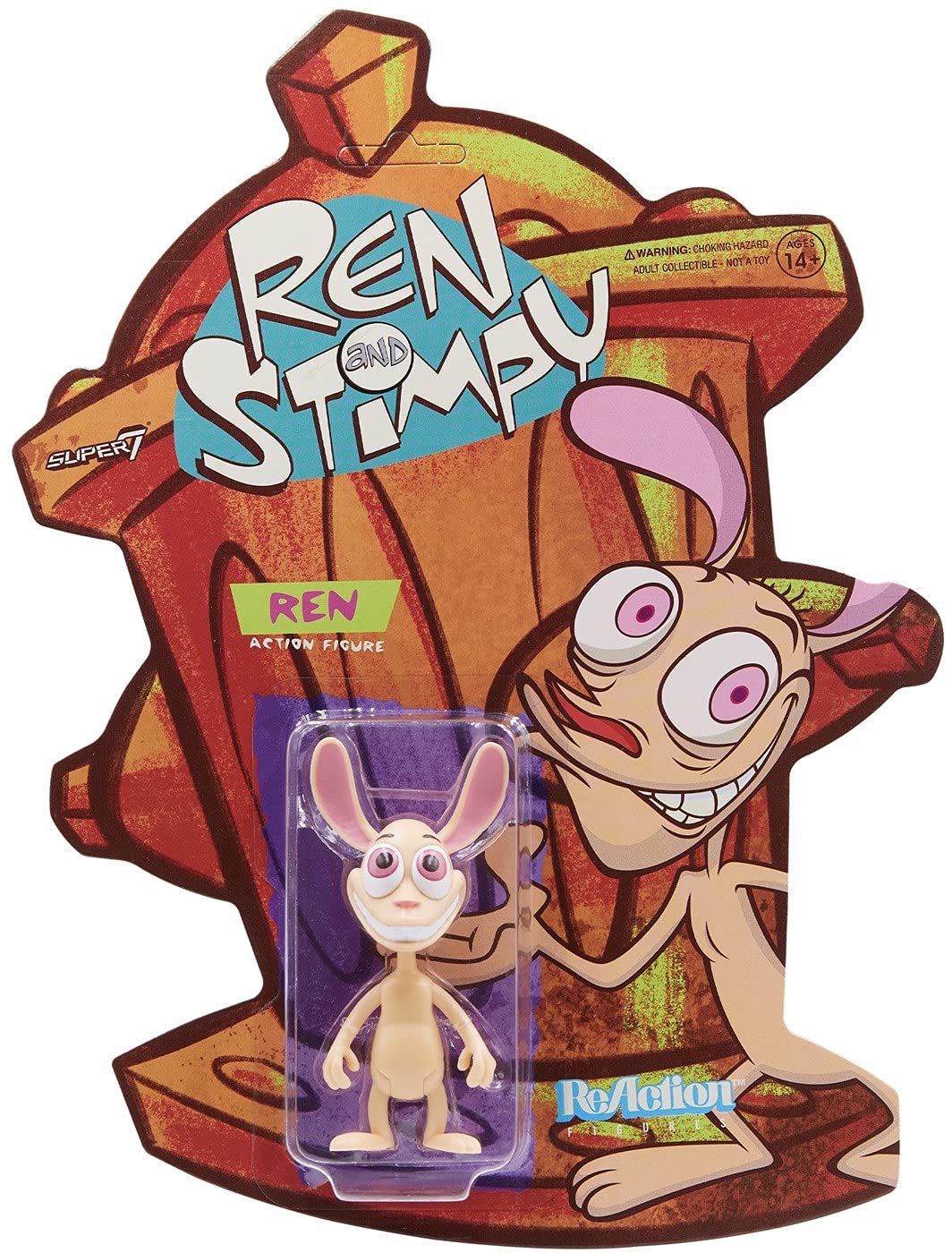 Super 7 REN & STIMPY ReAction W1 - Ren