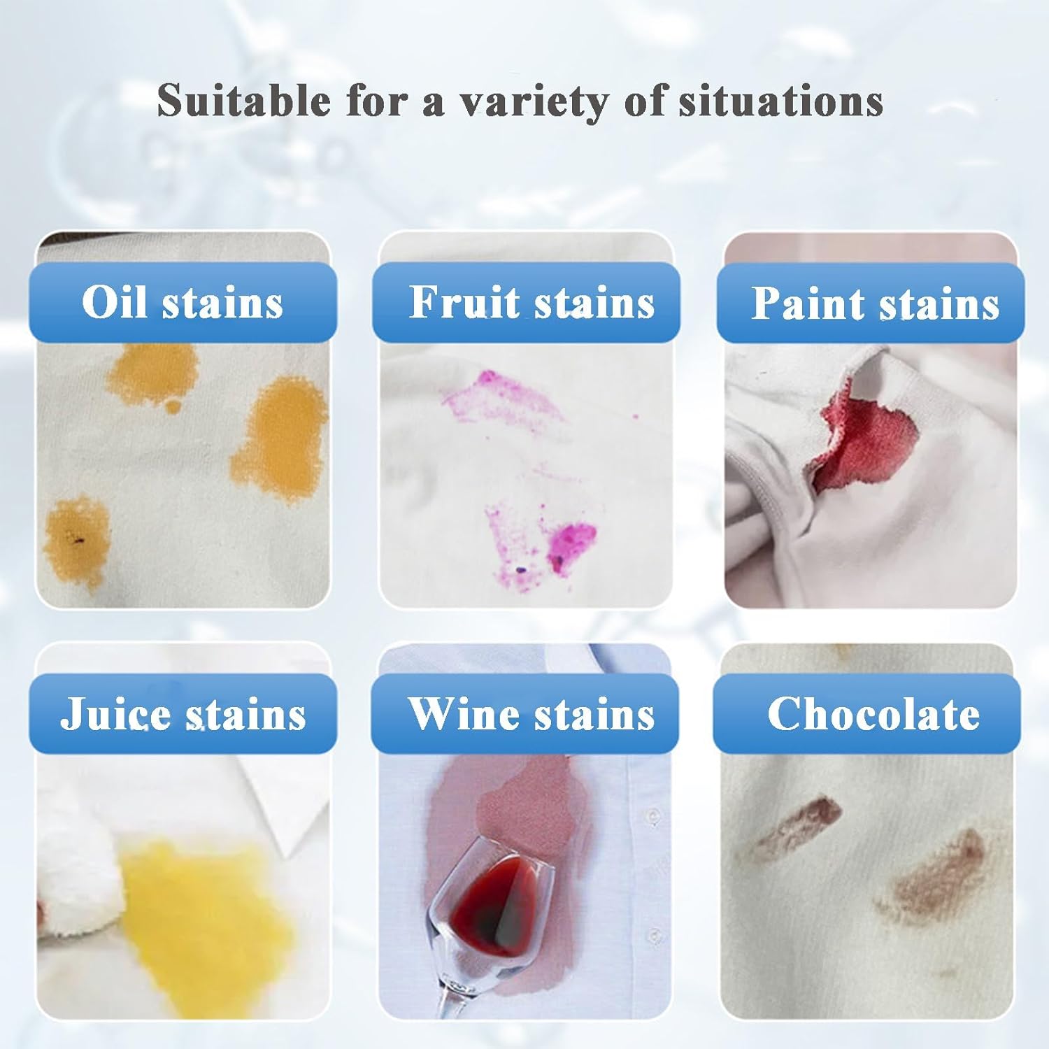 Stain Remover, Dry Clean Stain Remover Spray, 300ml Dry Clean Strong Decontamination For Grease, Cotton, Linen & Synthetic Clothes (1, 2pcs)