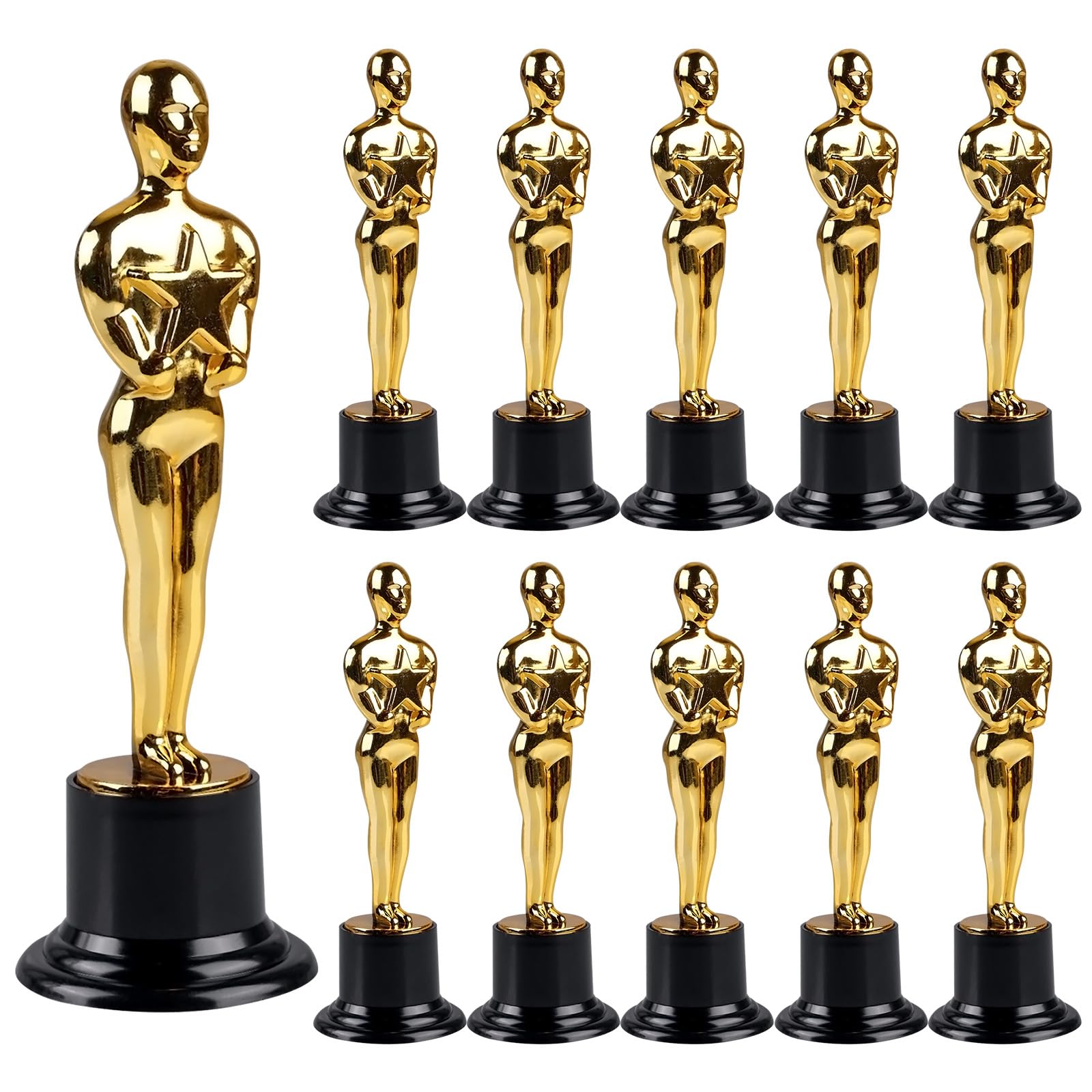 SUNOYA Coppa per Trofei, 12PCS Coppe e Trofei Calcio, Coppa Trofeo Bambini, Plastica Trofeo Placcata, Coppe e Trofei Personalizzati per i Premi Sportivi del Calcio e i Gala di Premiazione