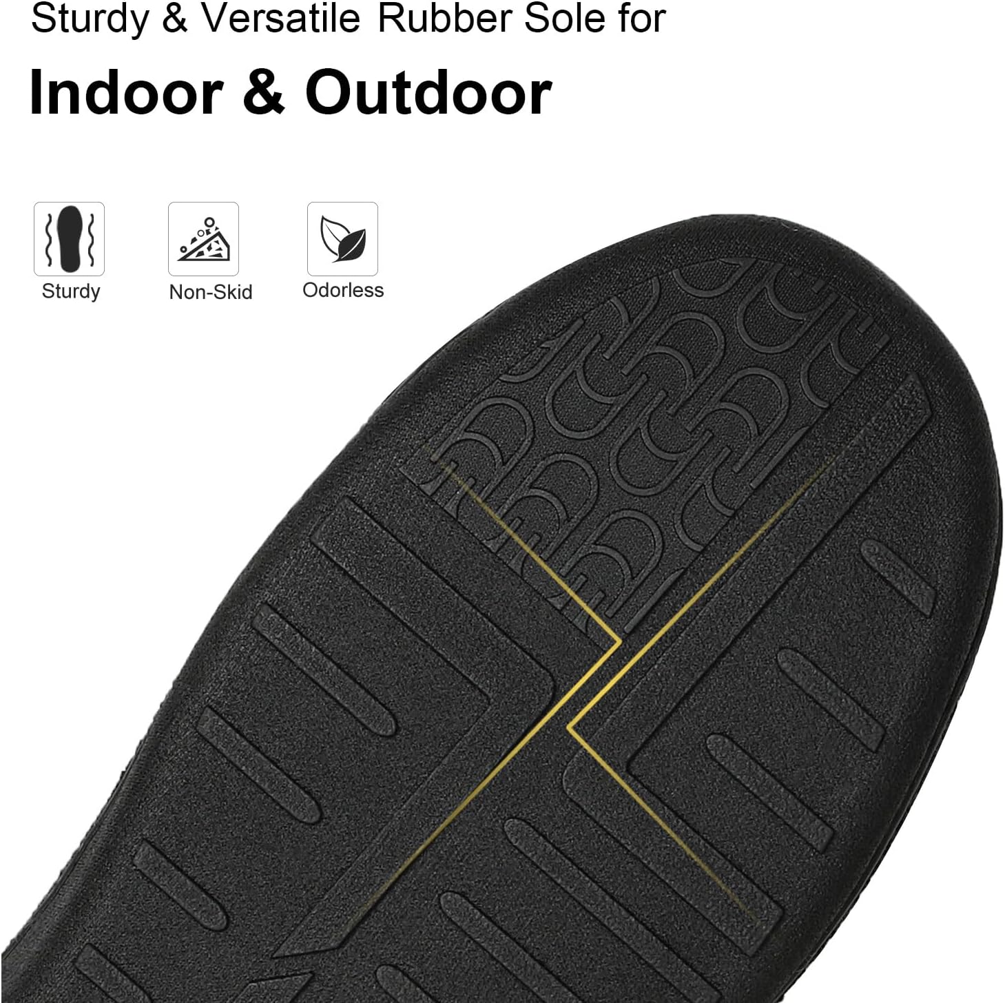 LongBay Womens Adjustable Slippers Memory Foam Cozy Wide Diabetic House Shoes Edema Orthopedic Neuropathy Indoor Outdoor - Image 5