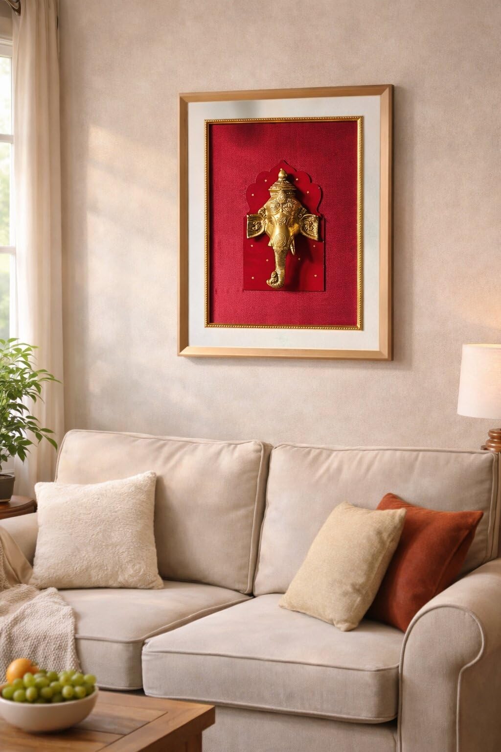 Handmade Ganesha Prabhavali art Framed For Home, Living Room, Hall | Traditional Mandala Art Paitnings With Frame For Home Decor-image-38