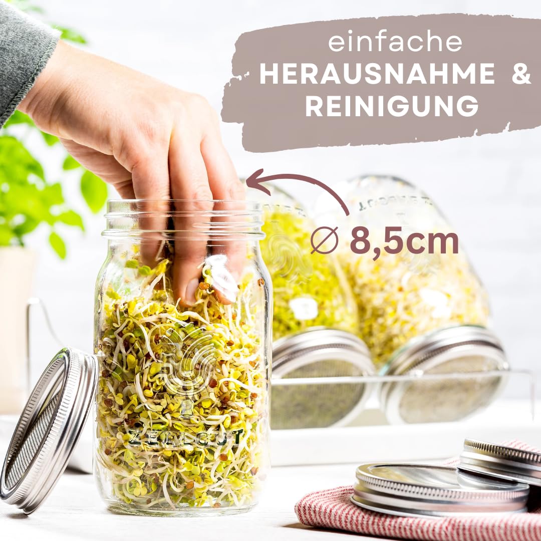 3-ER KEIMSET · 2 IN 1 SPROSSENGLAS
